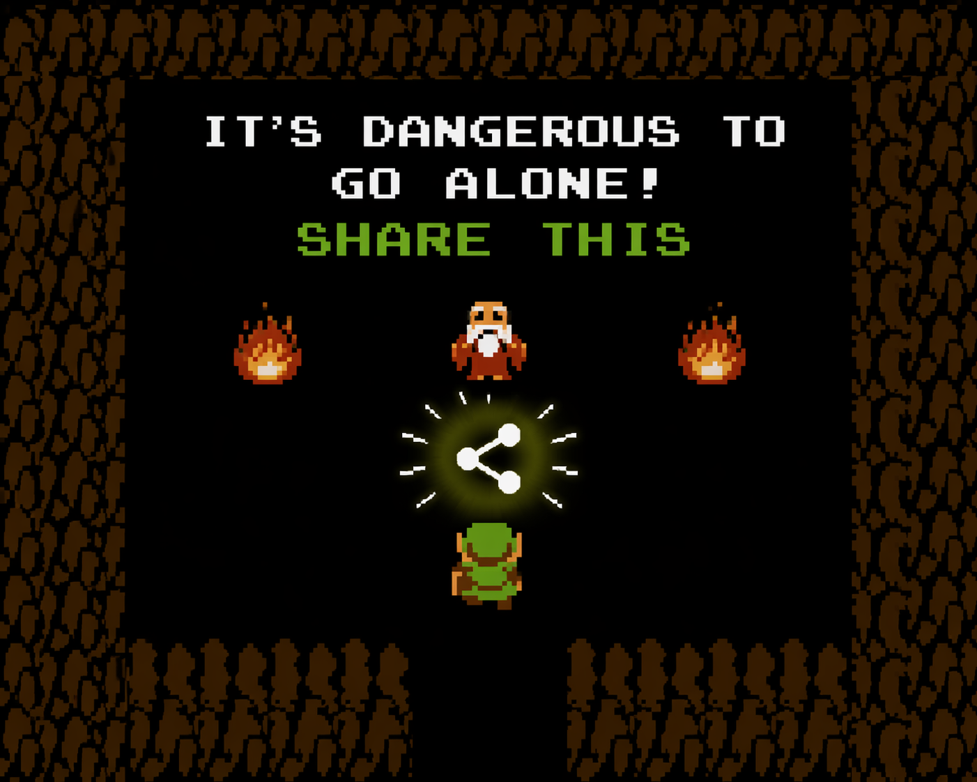 It's dangerous to go alone! Share this.