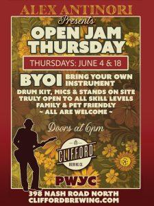 ALEX ANTINORI’S OPEN JAM NIGHT