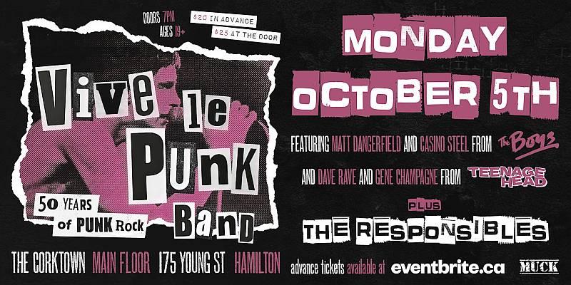 ‘Vive Le Punk Band’ Gene Champagne Rec Release feat.The Boys/Teenage Head