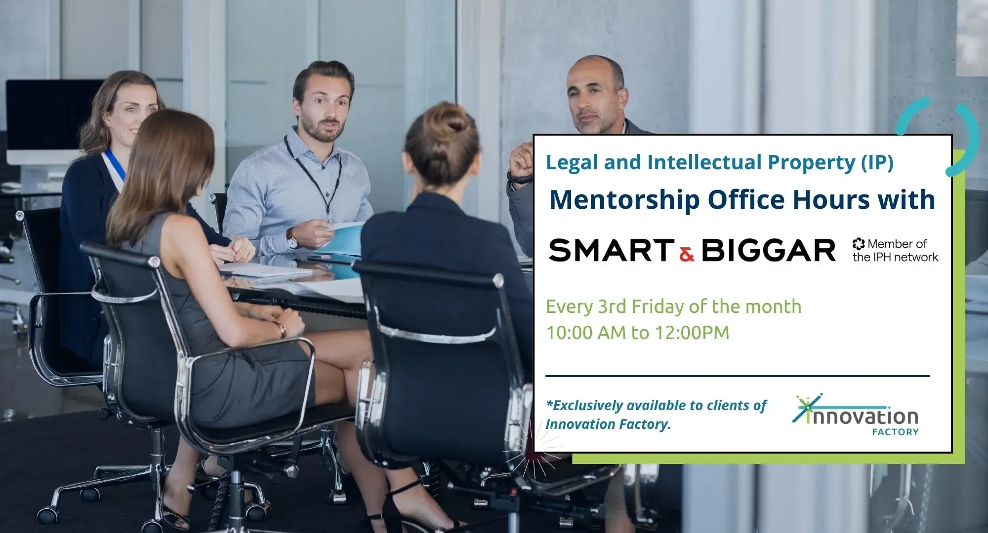 Legal/IP Mentorship – Office Hours with Smart & Biggar