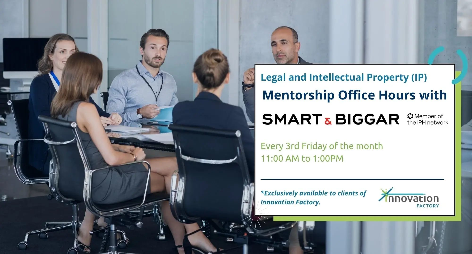 Legal/IP Mentorship – Office Hours with Smart & Biggar