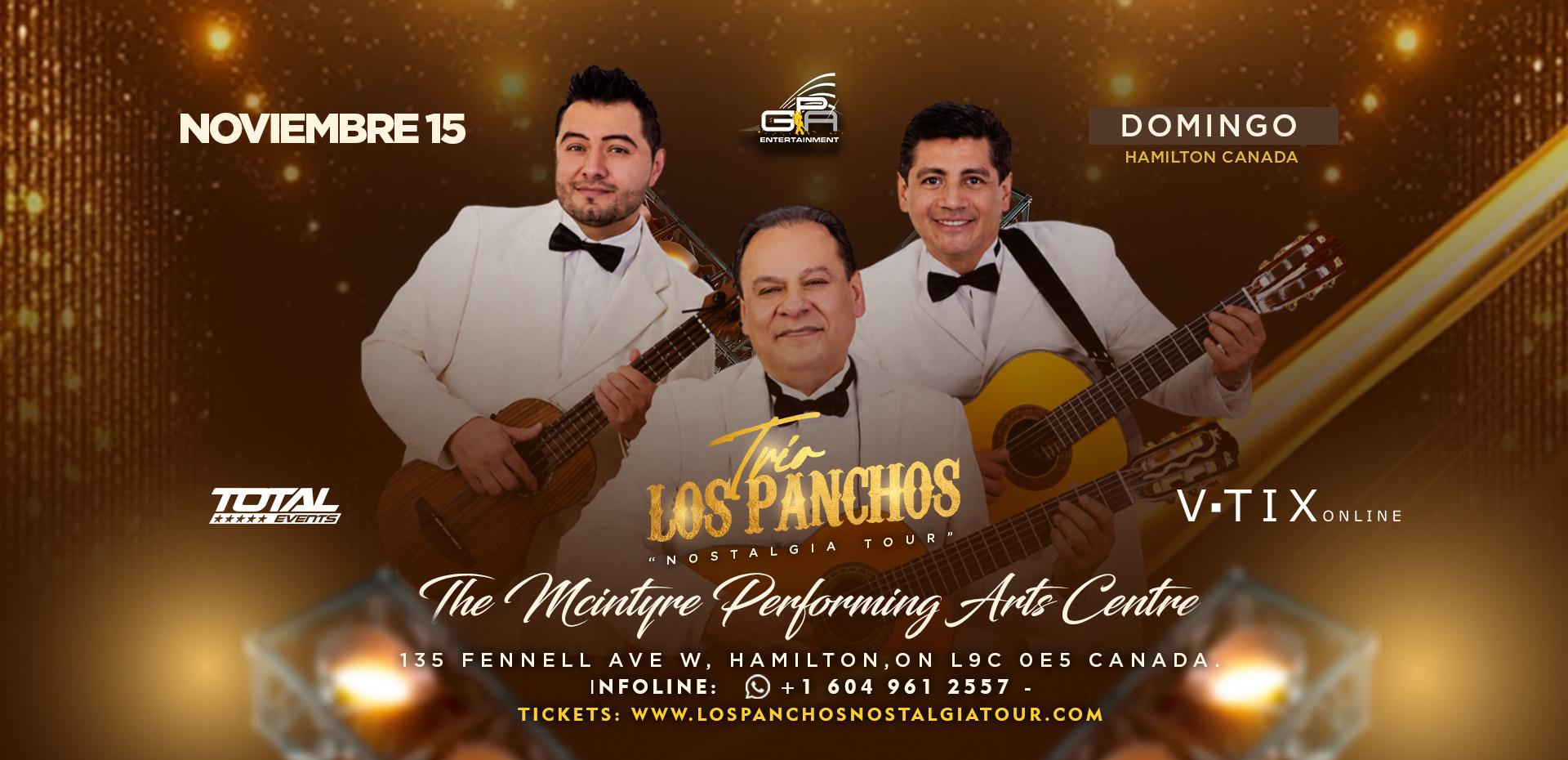 TRIO LOS PANCHOS EN CONCIERTO Nostalgia Tour