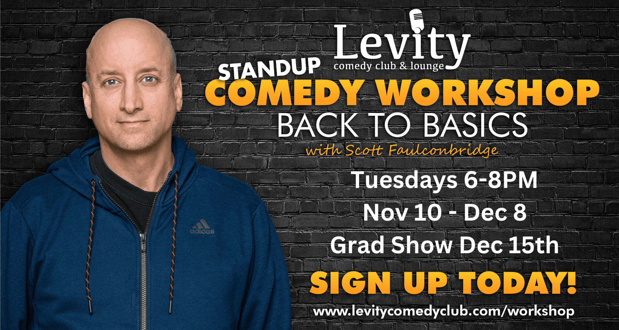 Stand-up Comedy Workshop: Back to Basics with Scott Faulconbridge