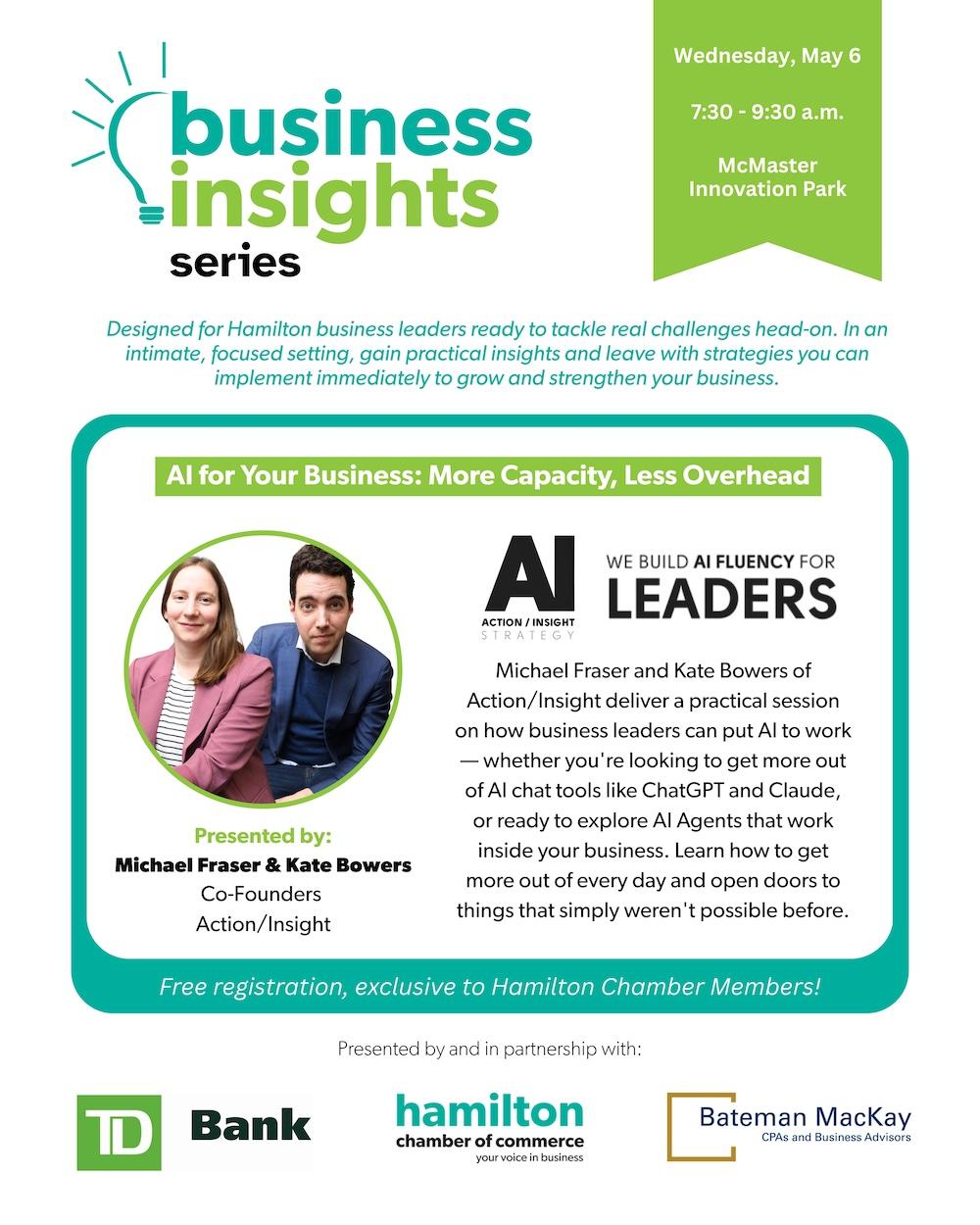 Business Insight Series: AI For Your Business – More Capacity, Less Overhead