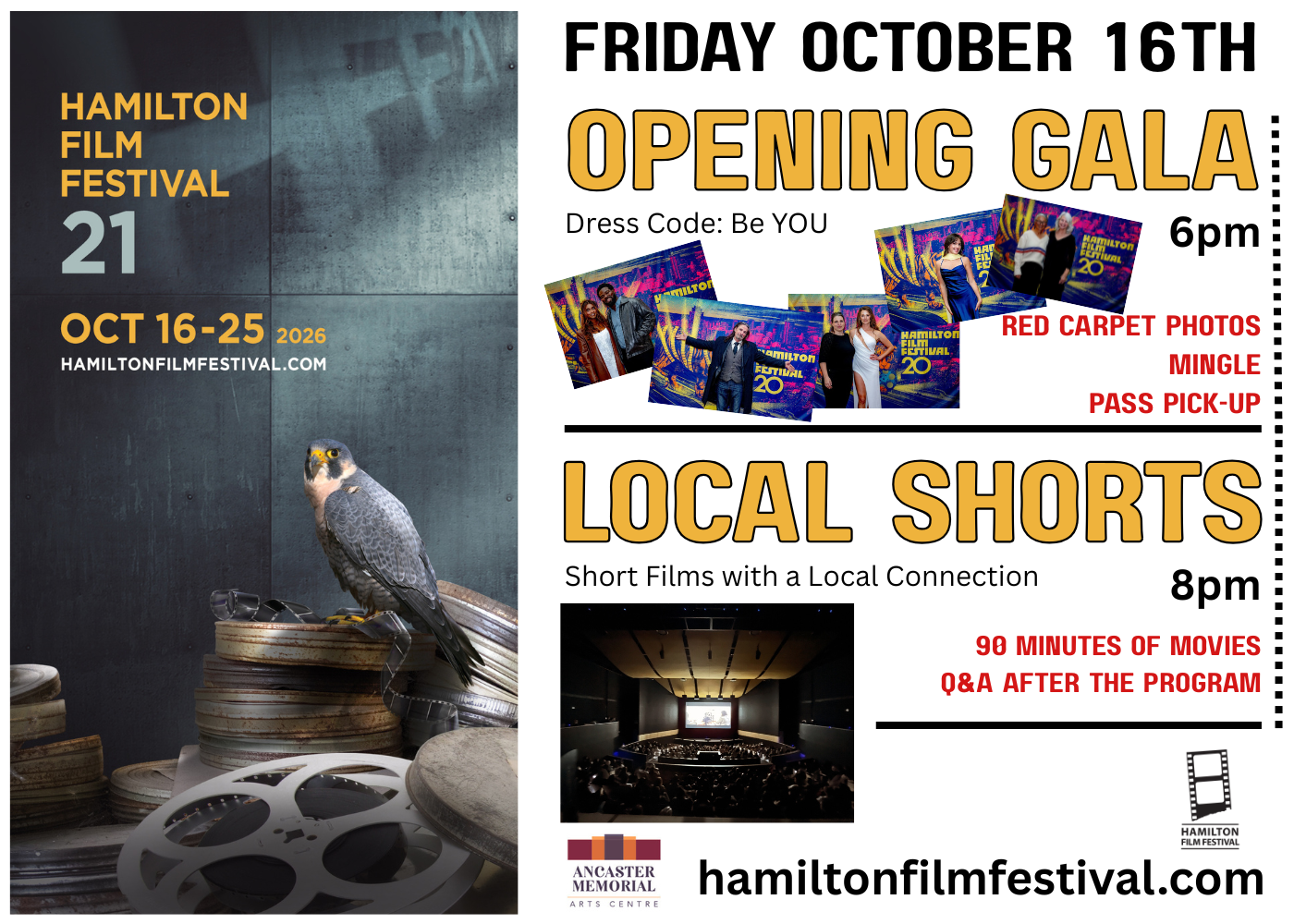 LOCAL SHORTS - HAMILTON FILM FESTIVAL OPENING NIGHT