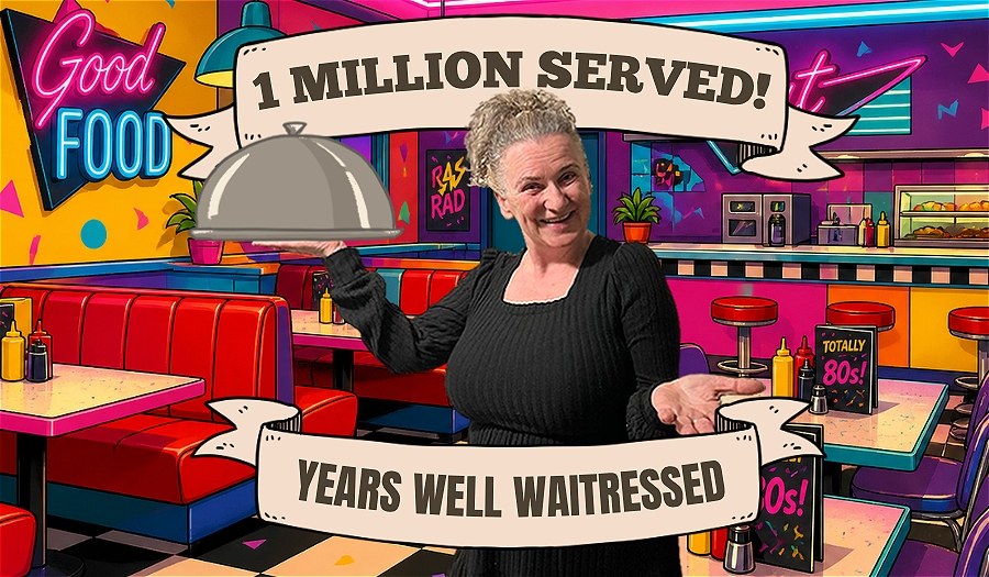 1 Million Served- Years Well Waitressed