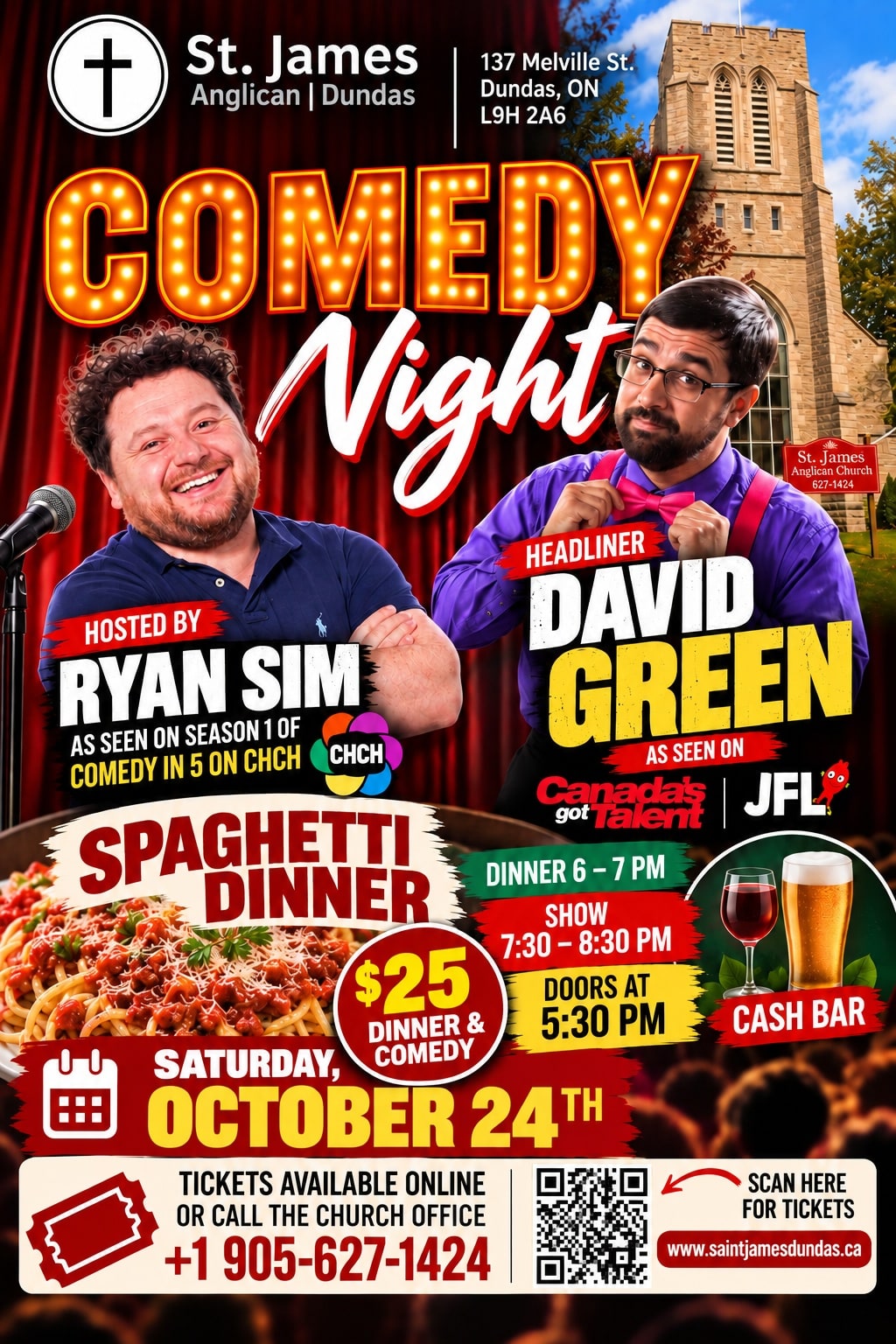 Comedy Night and Spaghetti Dinner