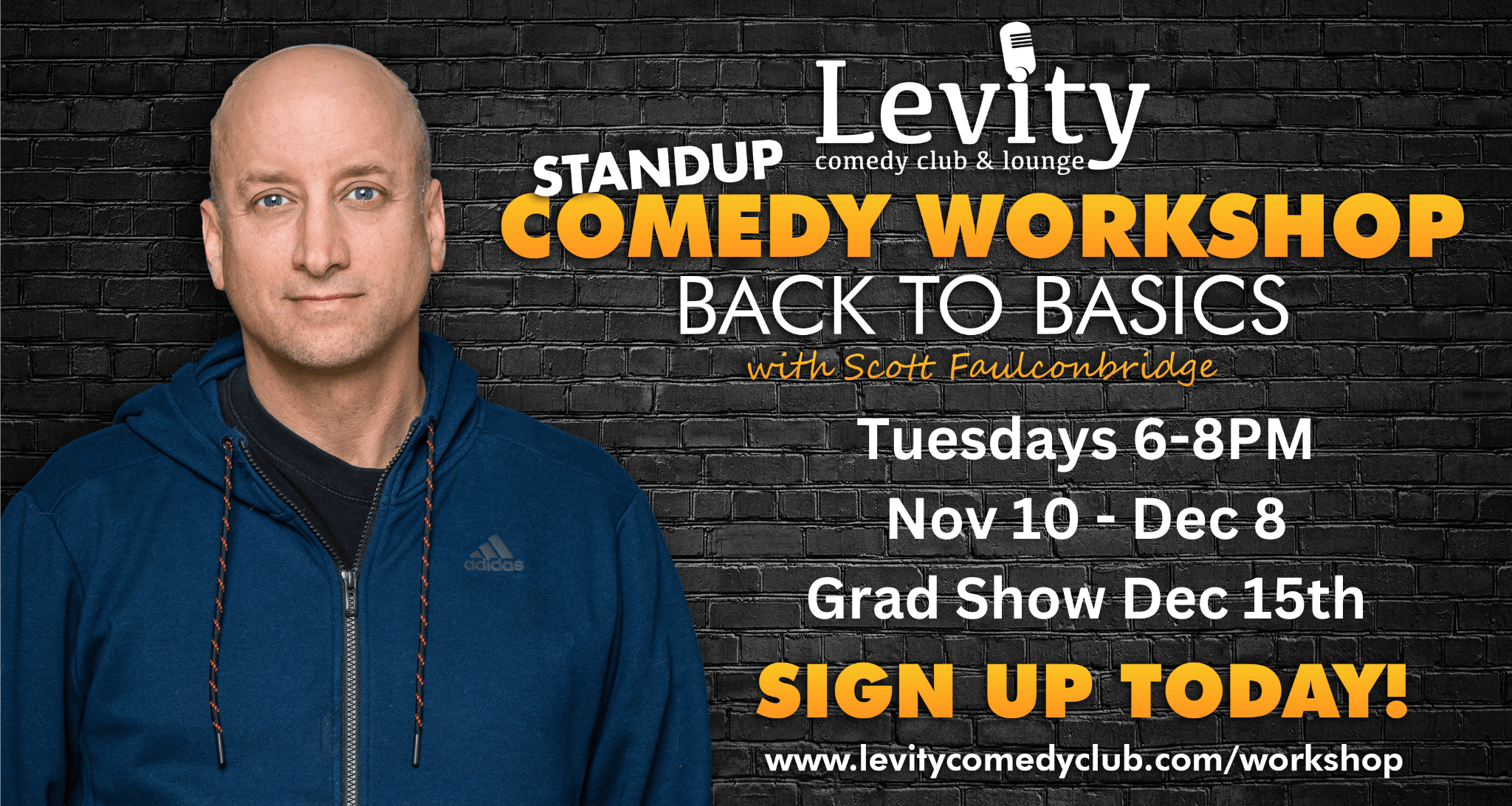 Stand-up Comedy Workshop: Back to Basics with Scott Faulconbridge