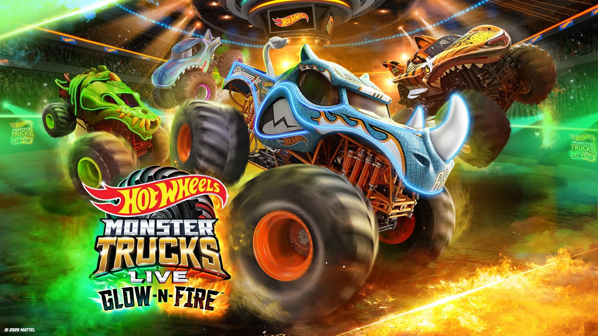Hot Wheels Monster Trucks Live - Glow-N-Fire