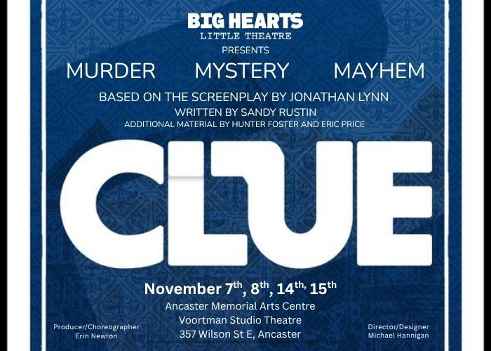 Big Hearts Little Theatre Presents: CLUE