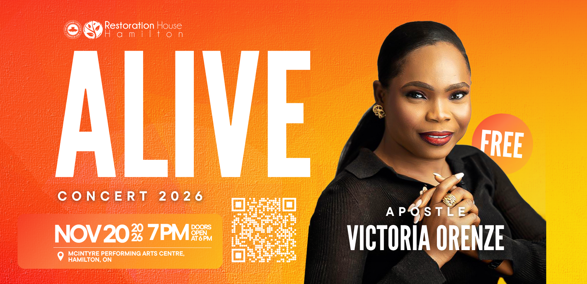 ALIVE Concert 2026: Victoria Orenze Live in Hamilton