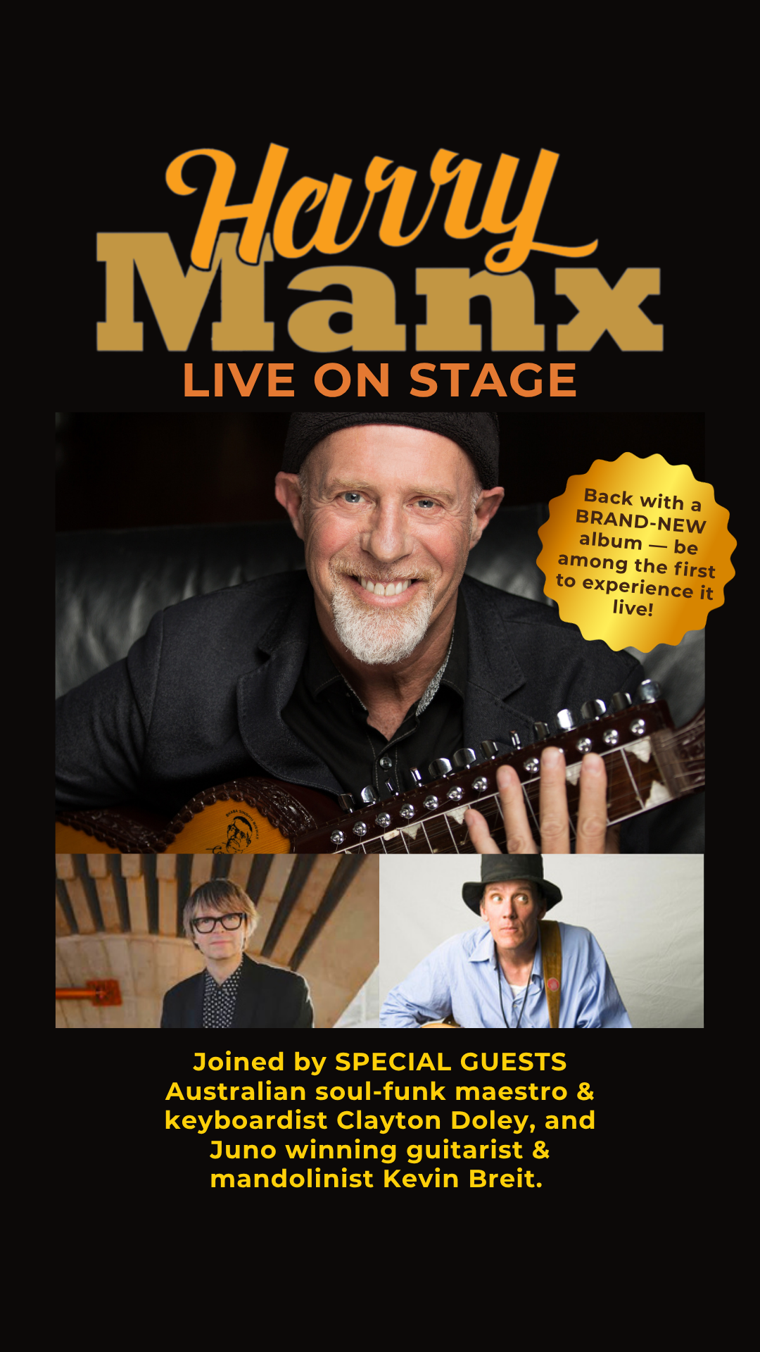 Harry Manx - LIVE ON STAGE