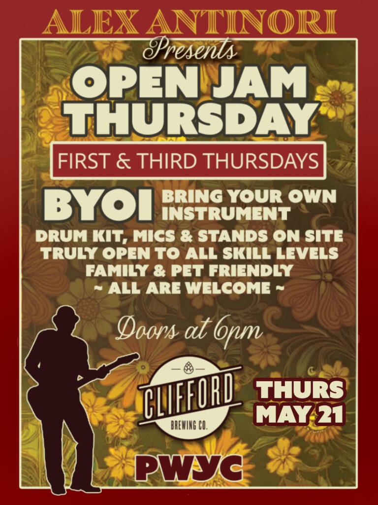 ALEX ANTINORI OPEN JAM NIGHT