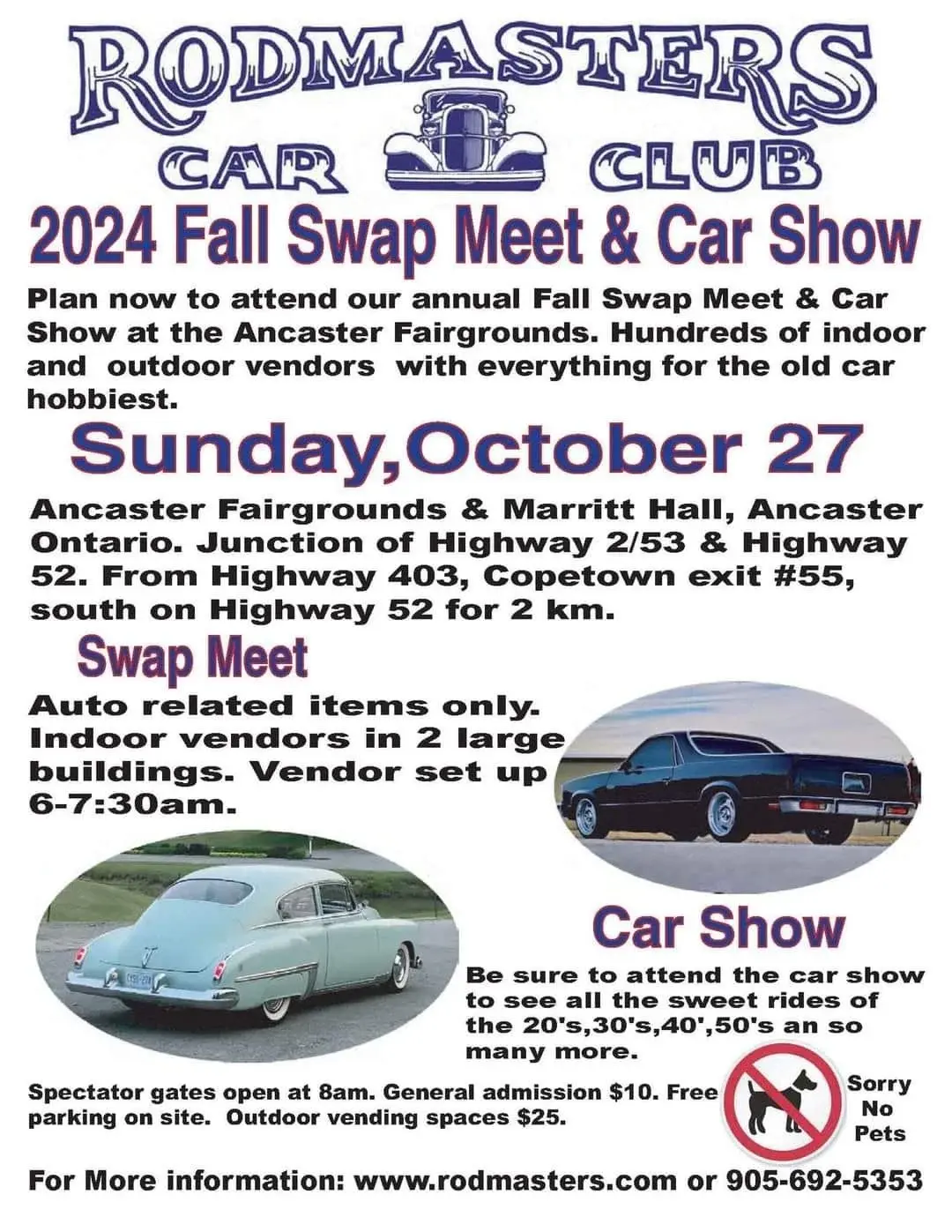 Rodmasters Spring Swap Meet