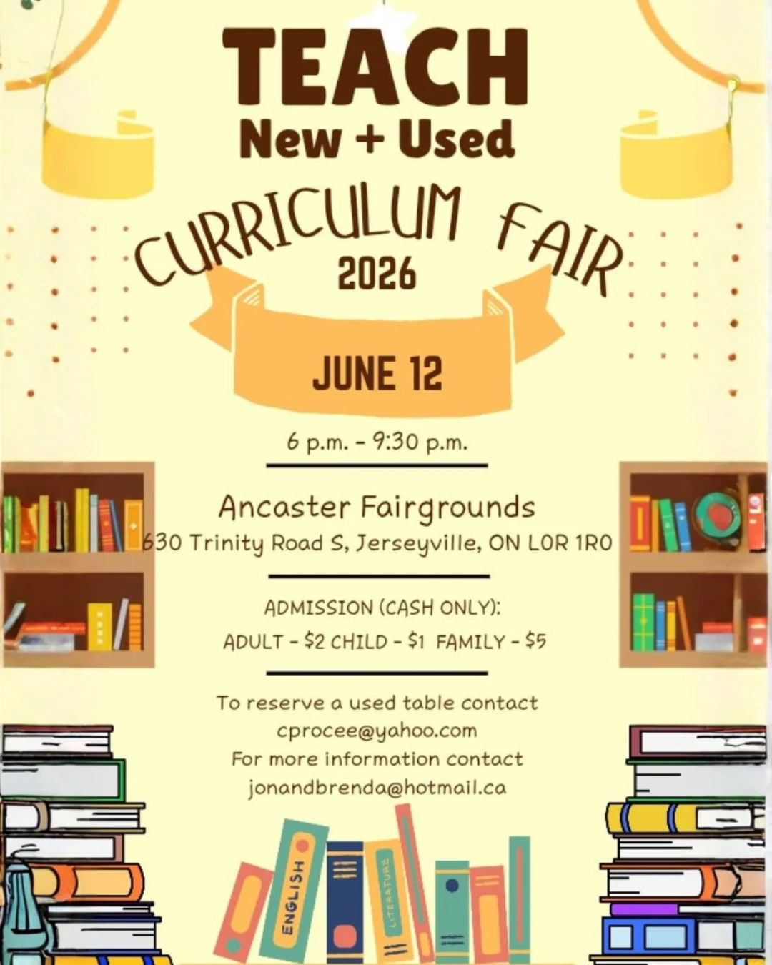 TEACH New & Used Curriculum Fair