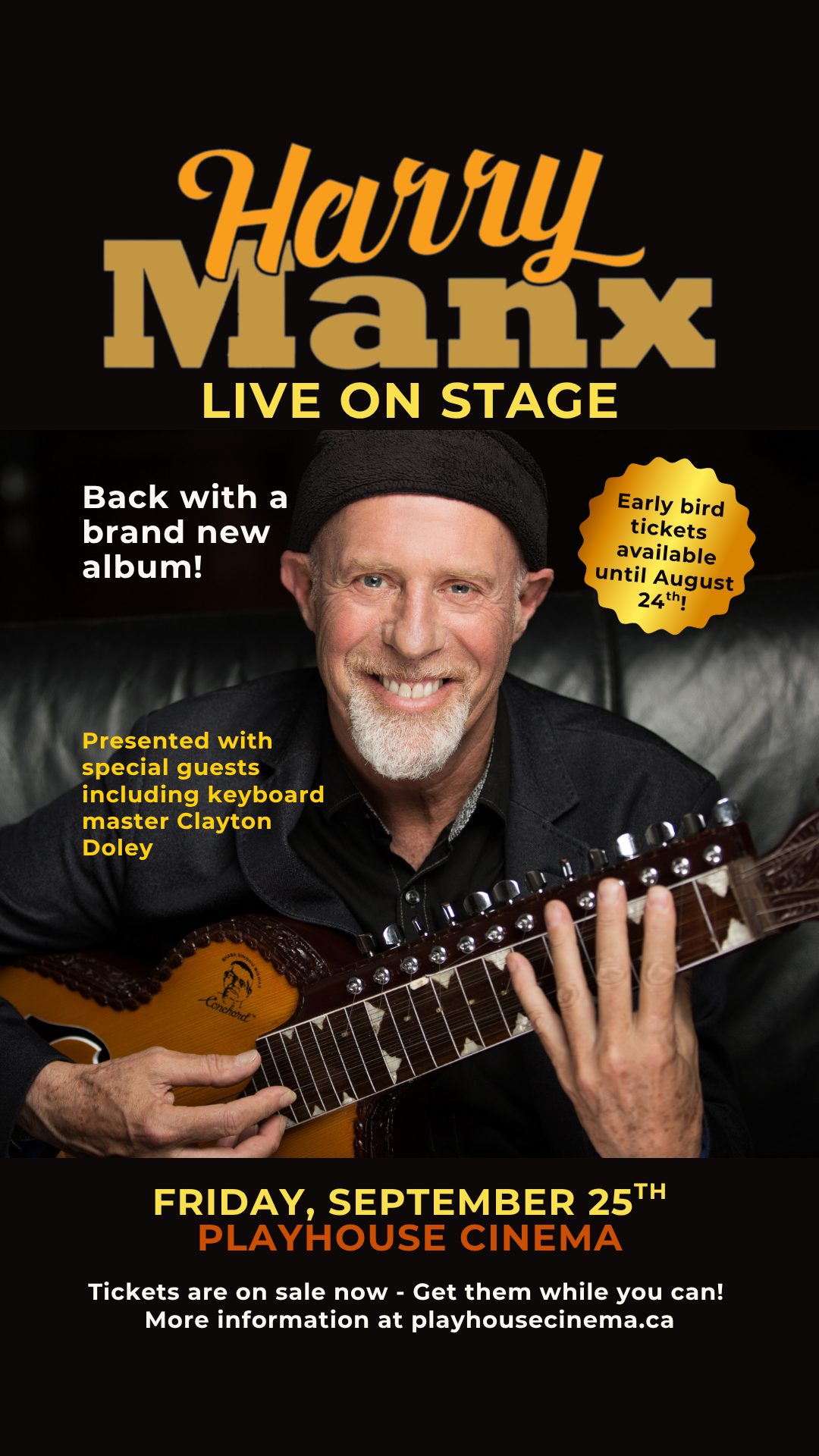 Harry Manx - LIVE ON STAGE