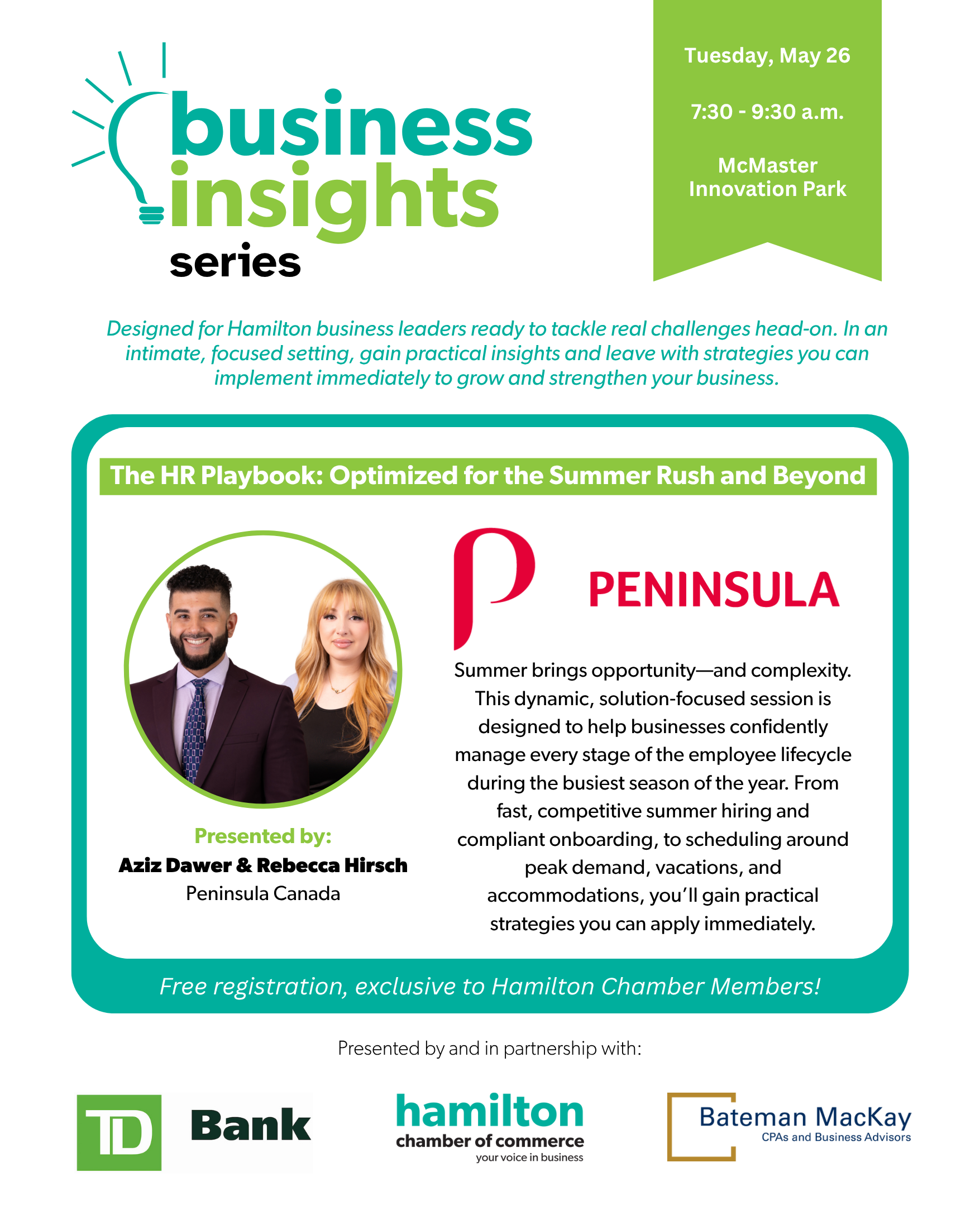 Business Insight Series: The HR Playbook – Optimized for the Summer Rush and Beyond